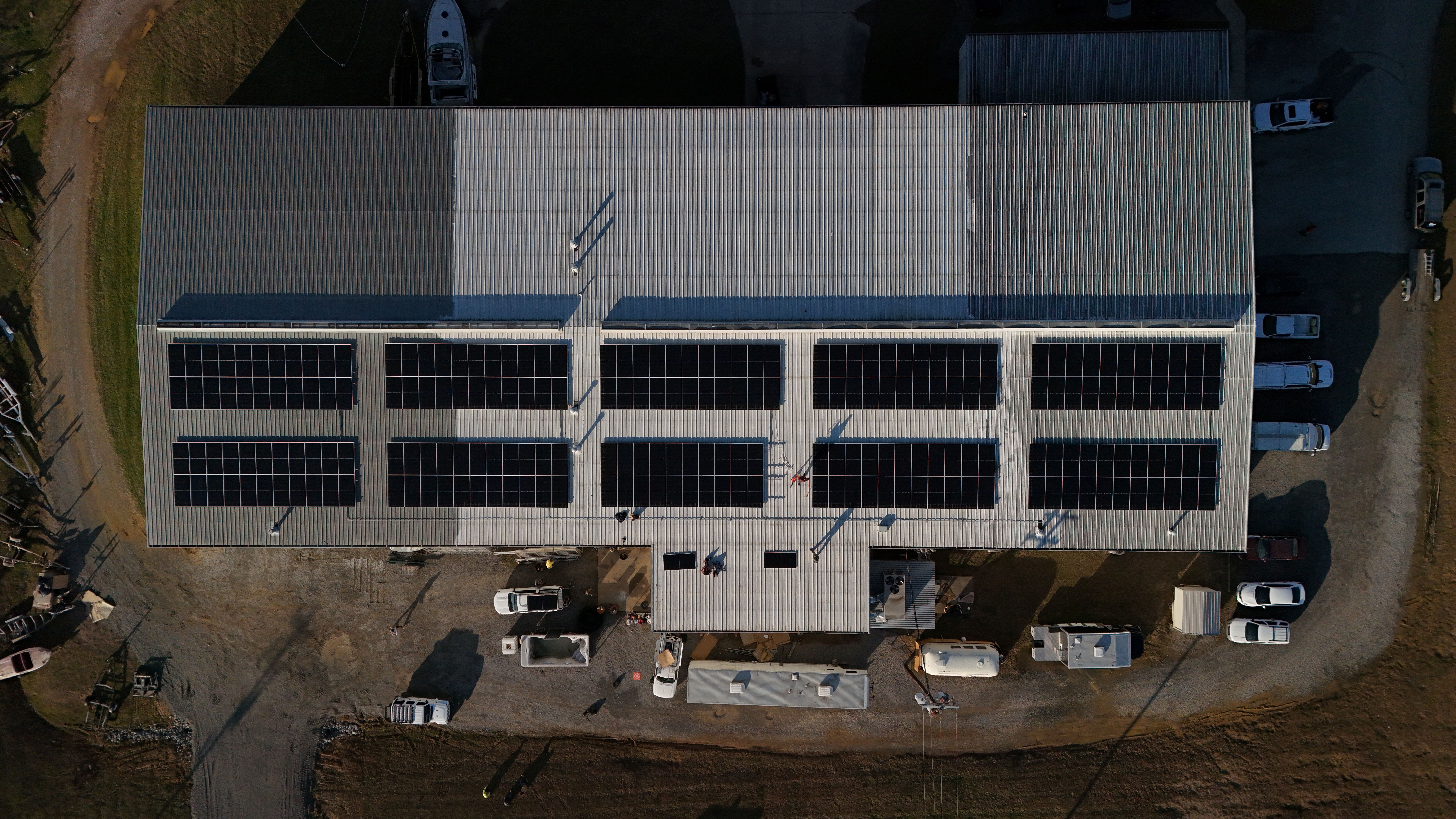 Large commercial rooftop
